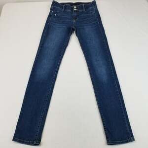 Apt 9 Jeans Womens Size 6L Tummy Control Straight Dark Wash Wash High Rise